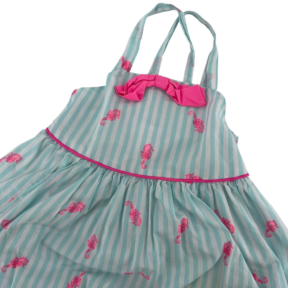 Tommy‎ Bahama Sundress Seahorse Print Striped Sleeveless Dress Size 6